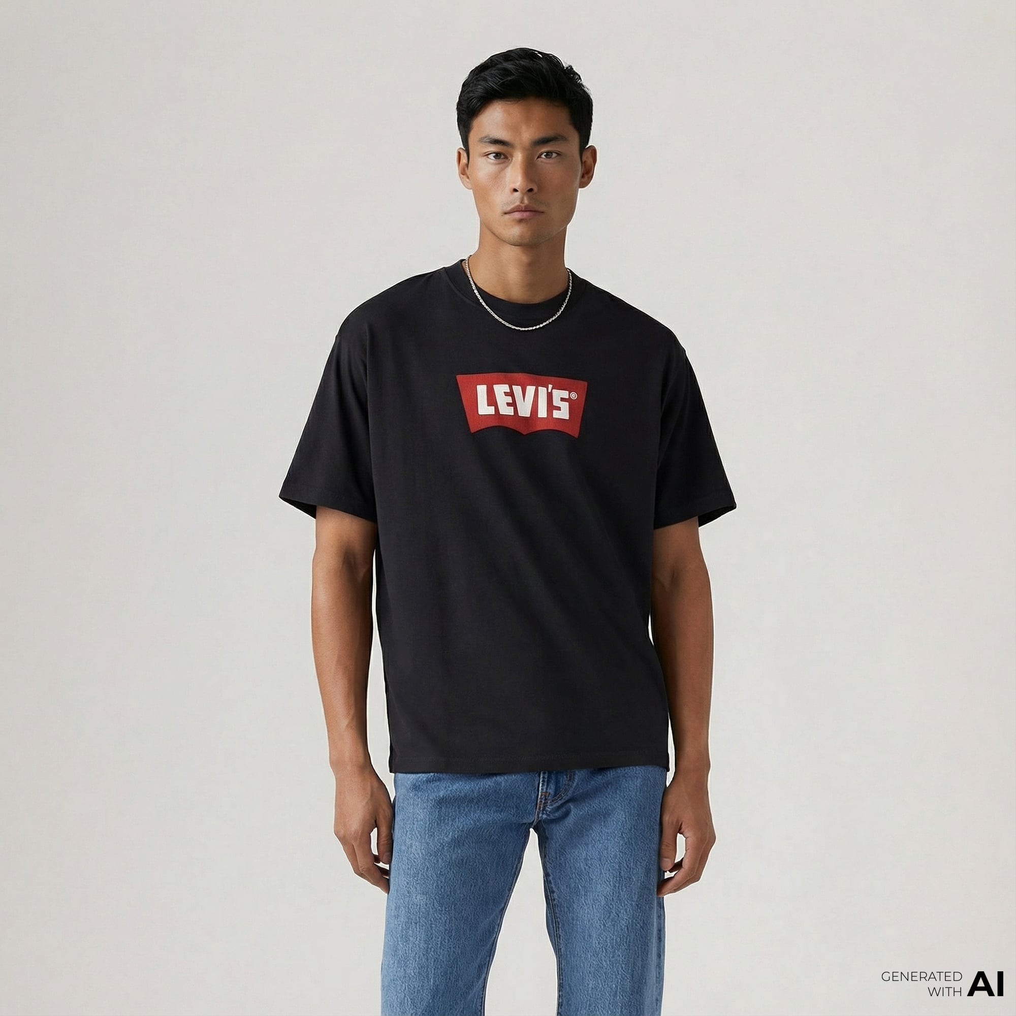  Levi's Vintage Bw Graphic  Erkek Siyah T-Shirt