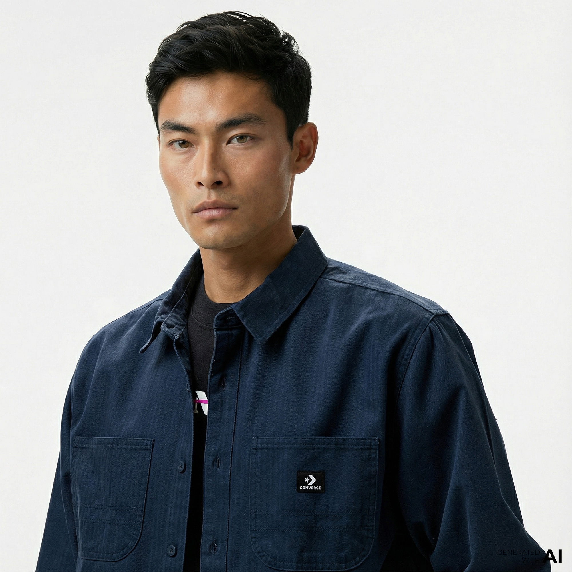 Converse Erkek Cepli Lacivert Gömlek