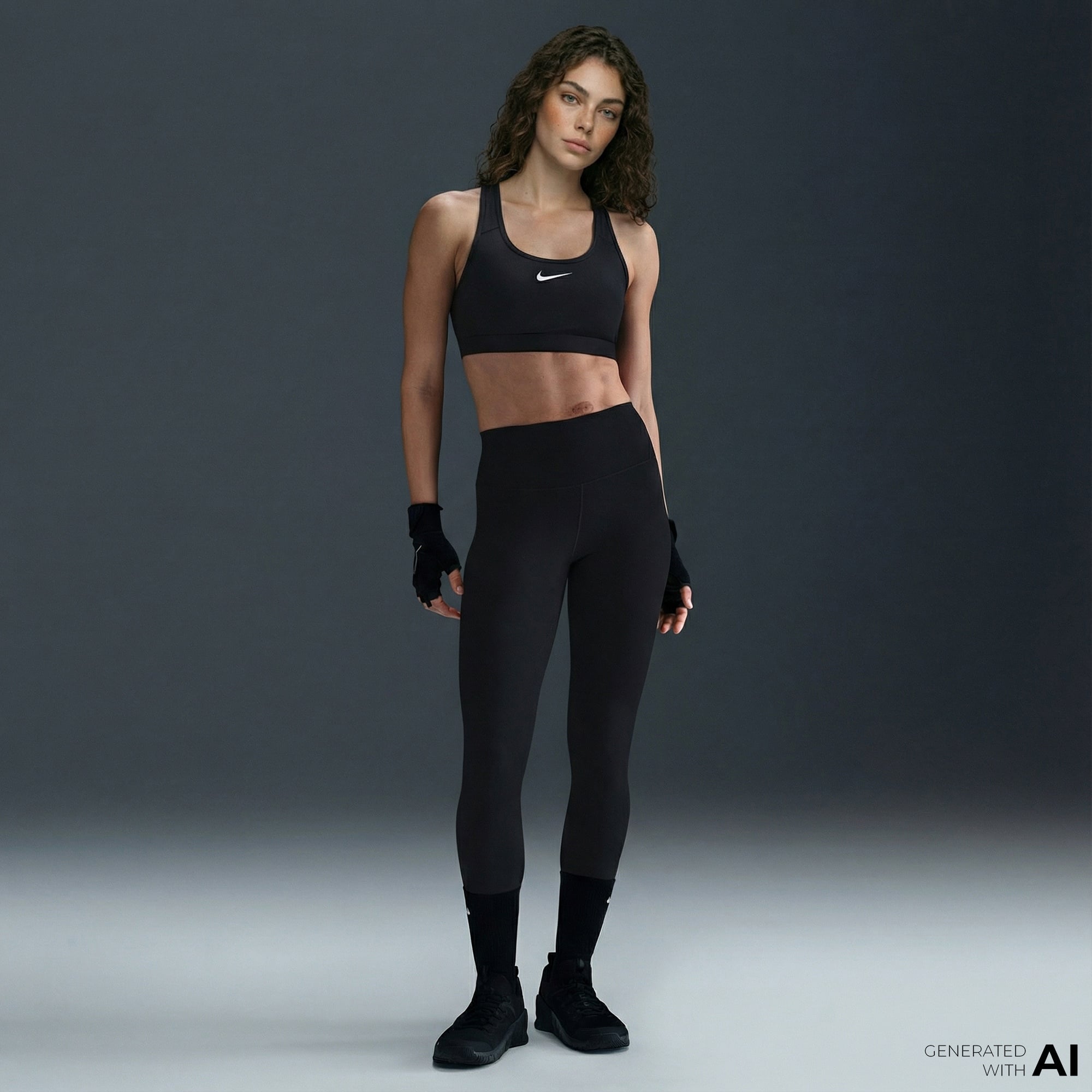 Nike One Dri-Fit Kadın Siyah Tayt