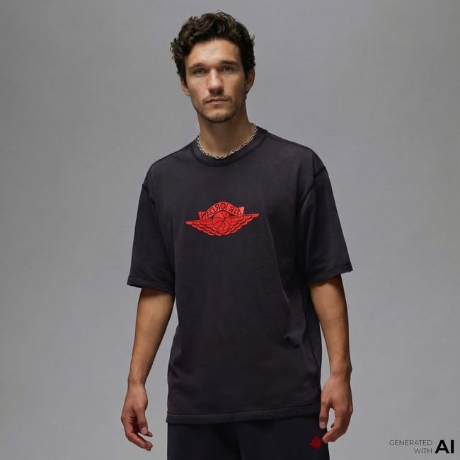  Jordan Rare Air Erkek Siyah T-Shirt