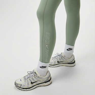  Nike One Dri-Fit Fitted Kadın Yeşil Tayt