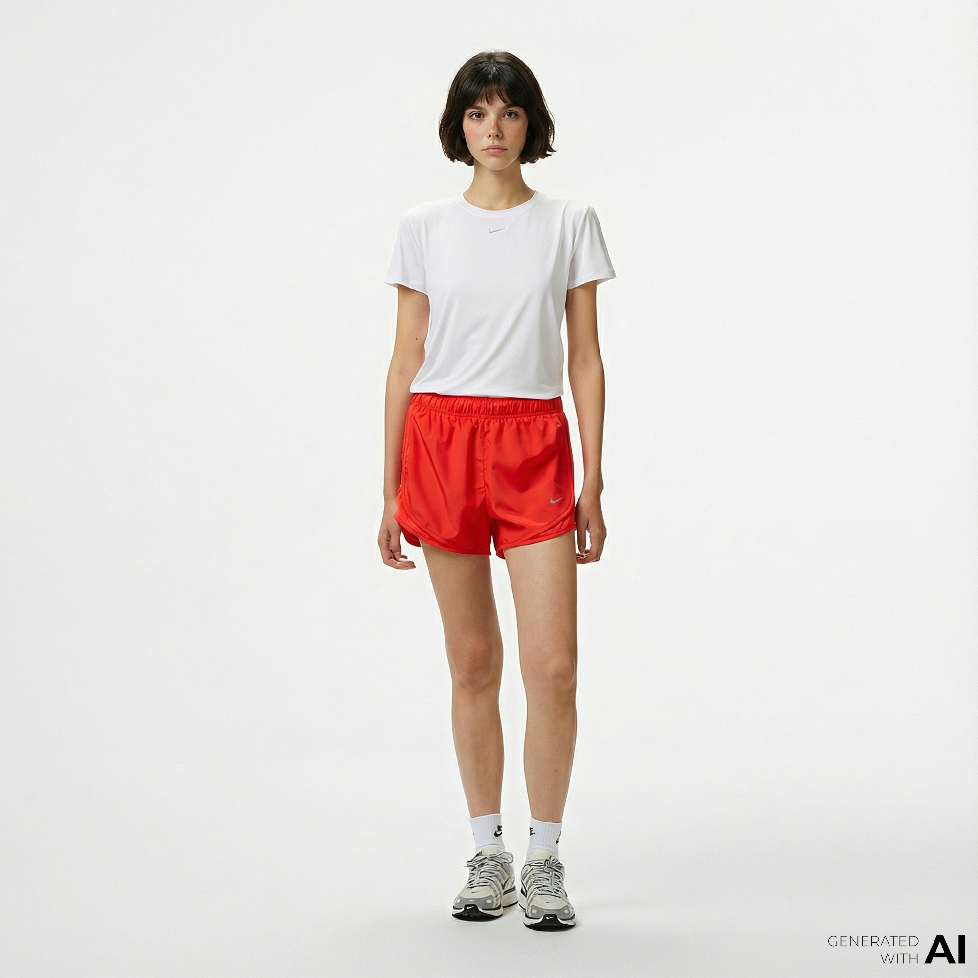 Nike Tempo Dri-Fit 8 cm Kadın Kırmızı Şort