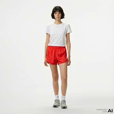  Nike Tempo Dri-Fit 8 cm Kadın Kırmızı Şort