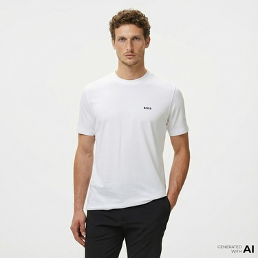  Boss Erkek Beyaz T-Shirt