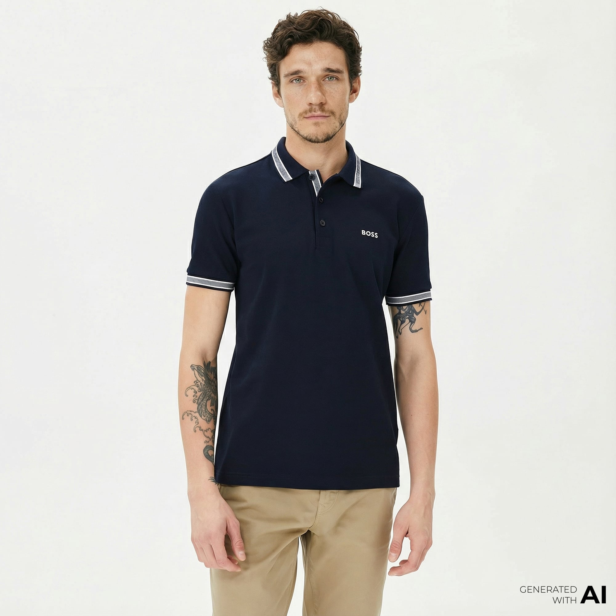  Boss Paddy Erkek Mavi Polo