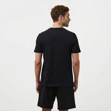  Boss Tape Logo Erkek Mavi T-Shirt