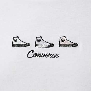  Converse Kadın Beyaz T-Shirt