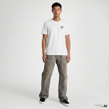  Converse Erkek Beyaz T-Shirt