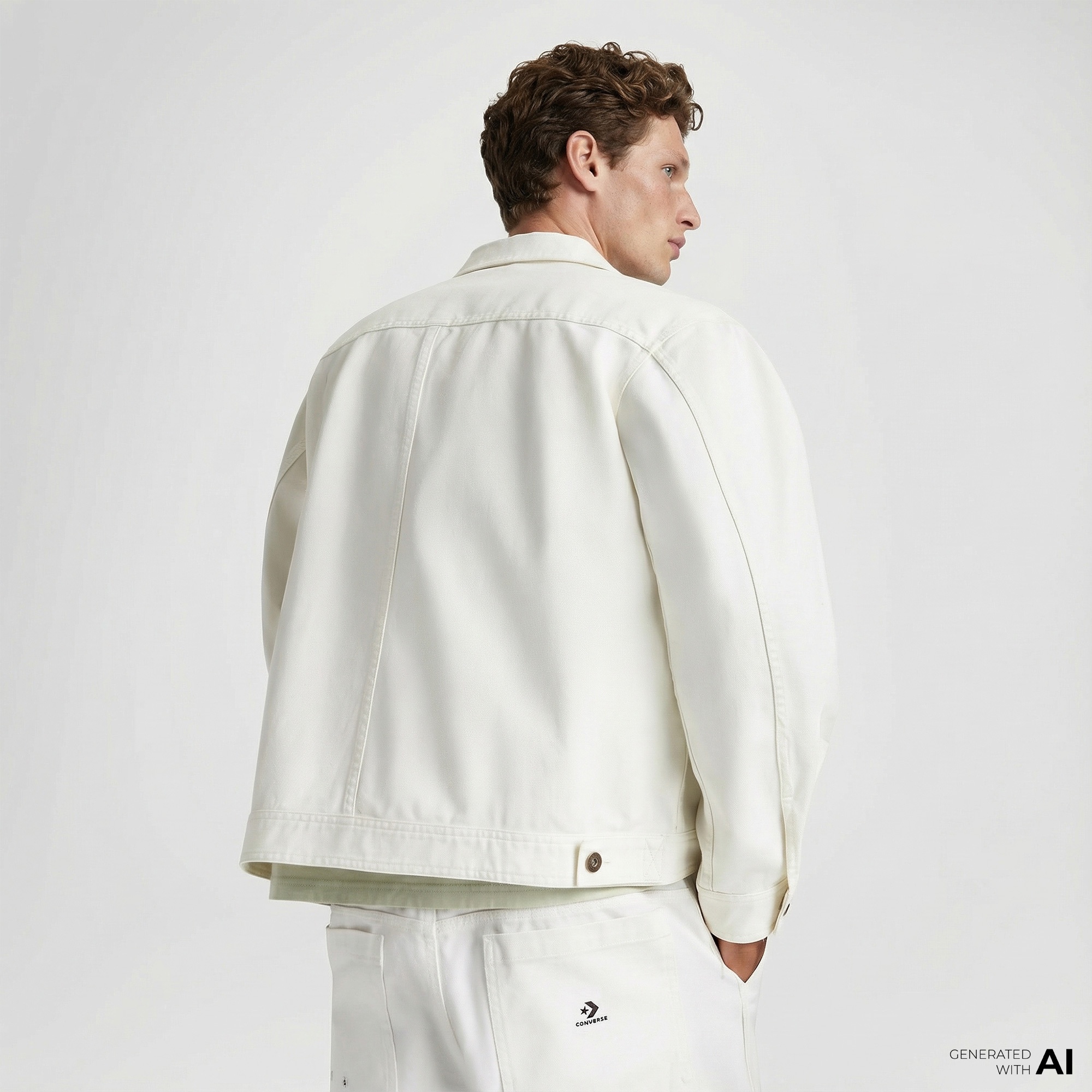 Converse Classic Erkek Krem Ceket
