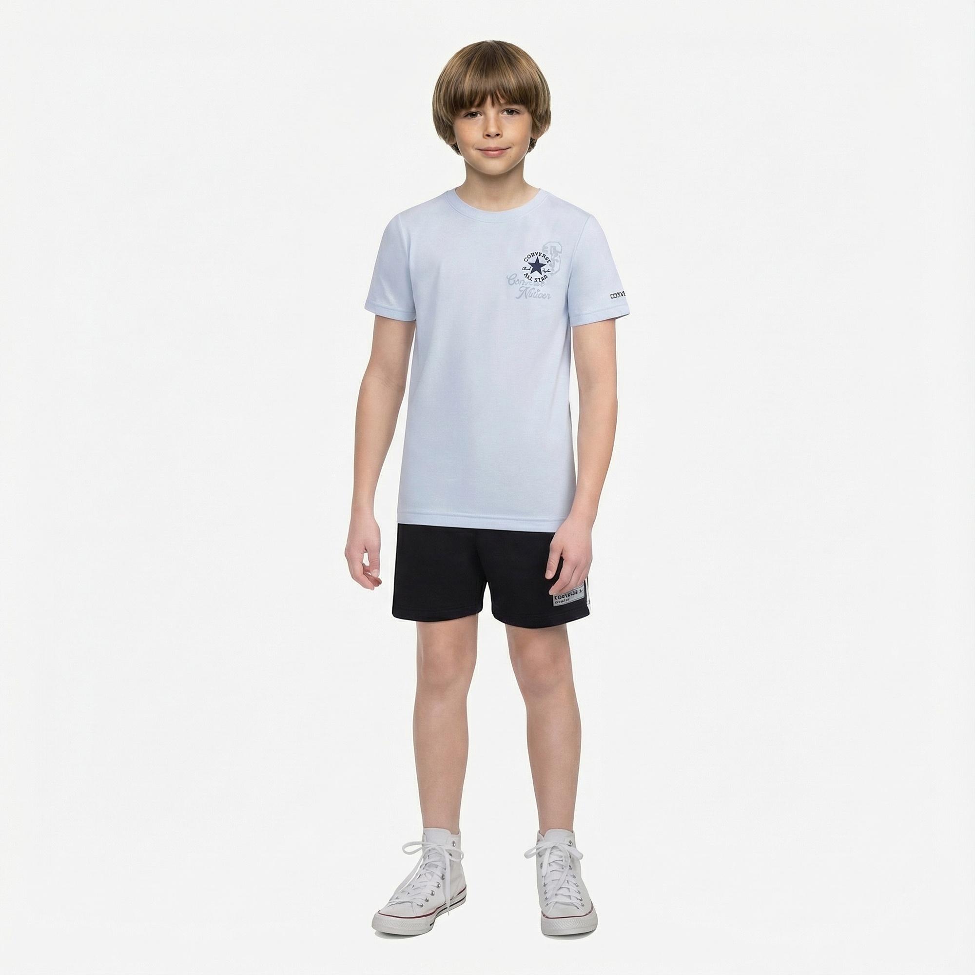 Converse Chuck Taylor All Star Çocuk Açık Mavi T-Shirt