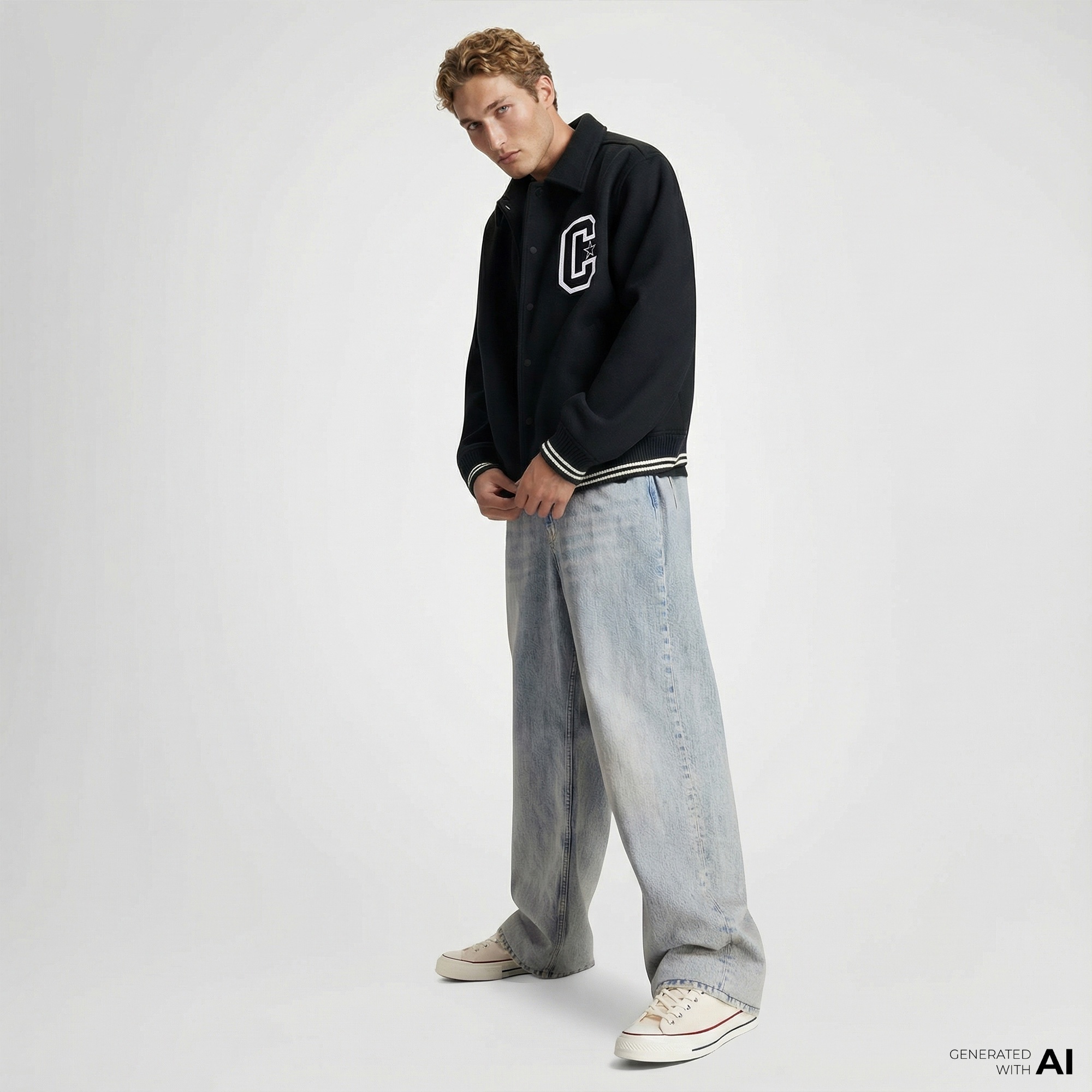 Converse Classic Erkek Siyah Ceket