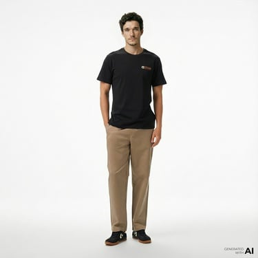  Converse Erkek Grafik Baskılı Siyah T-Shirt