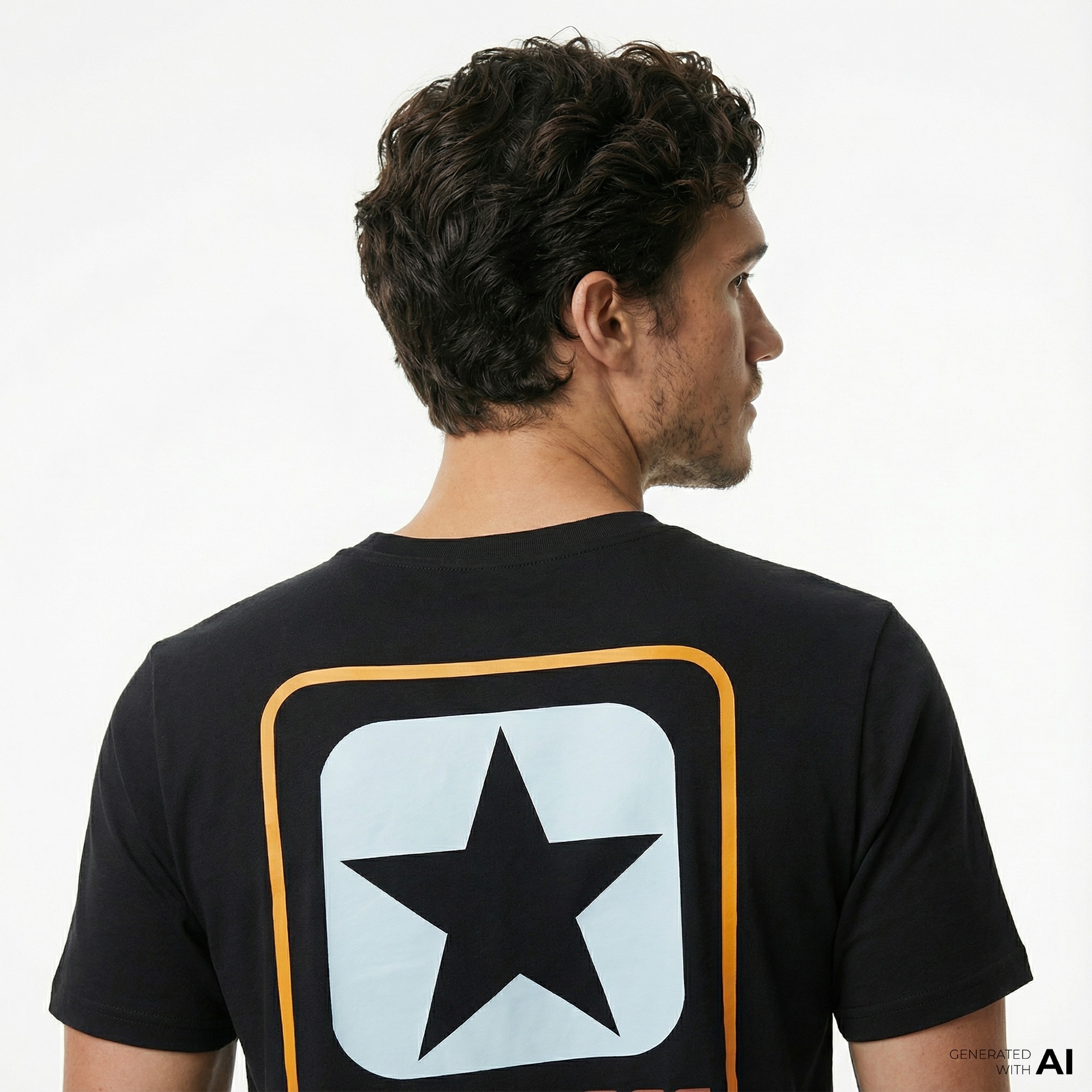 Converse Erkek Grafik Baskılı Siyah T-Shirt