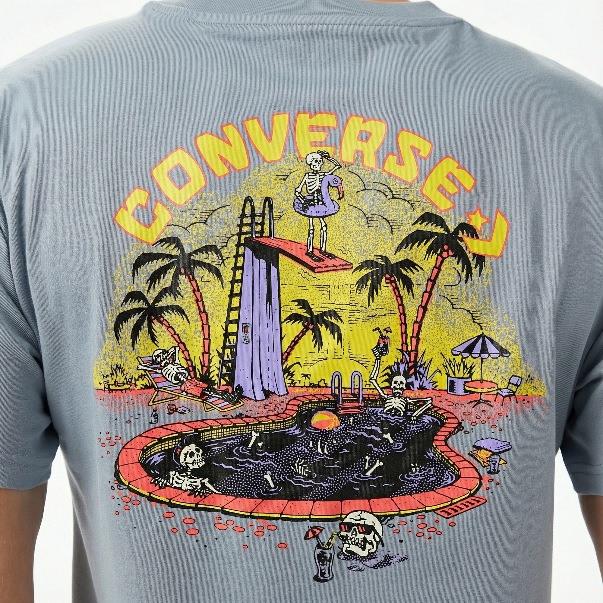 Converse Erkek Mavi T-Shirt