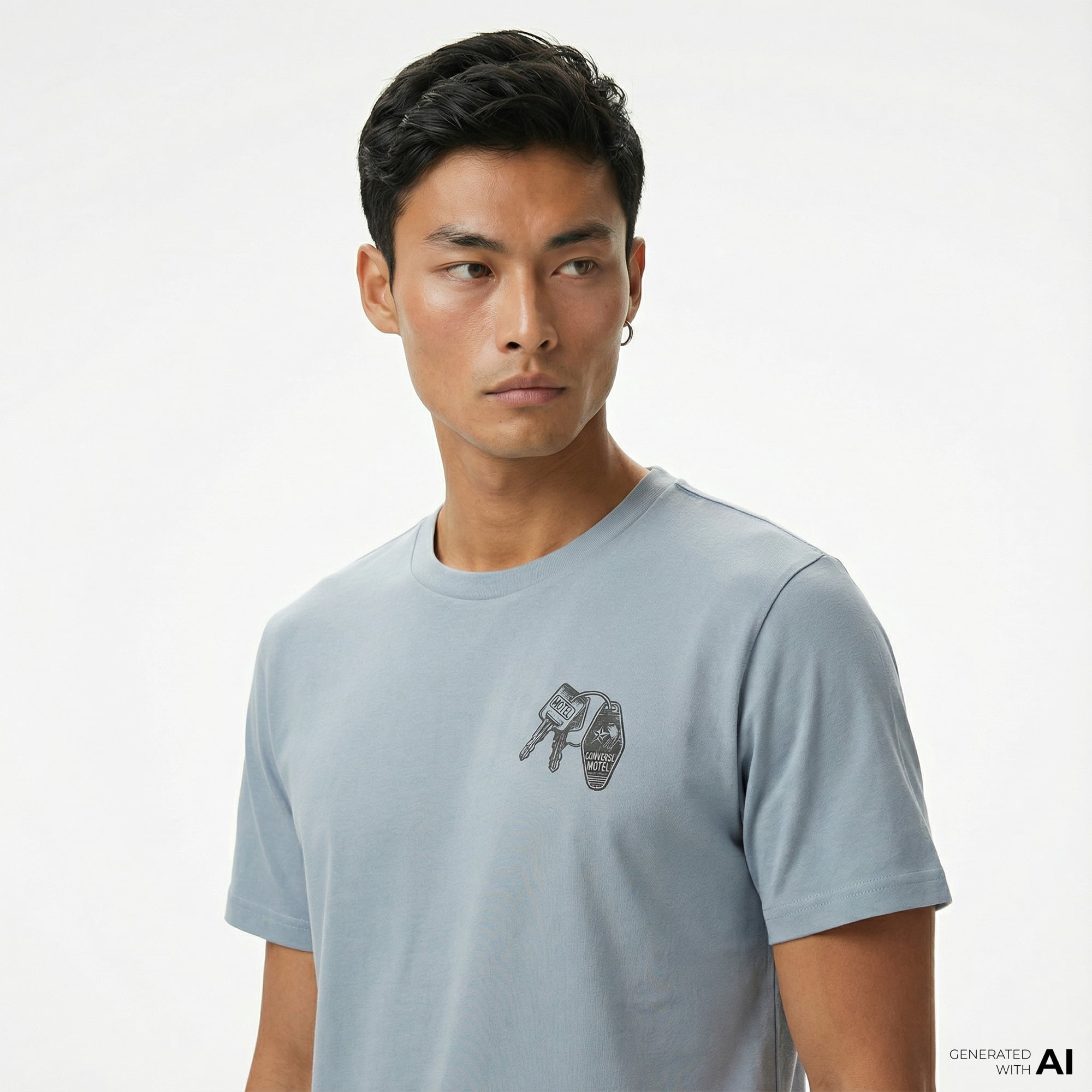  Converse Erkek Mavi T-Shirt