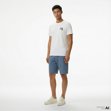  Converse Erkek Beyaz T-Shirt