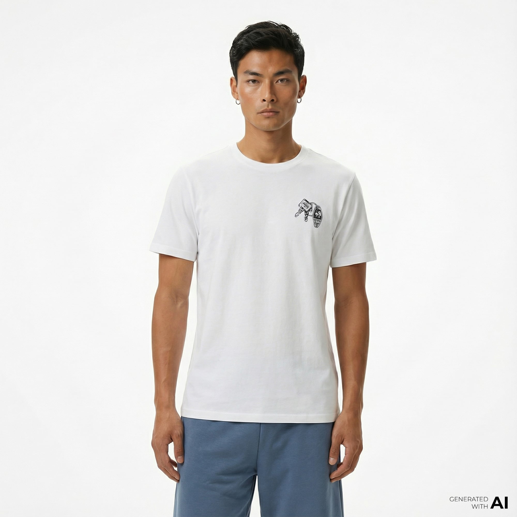  Converse Erkek Beyaz T-Shirt
