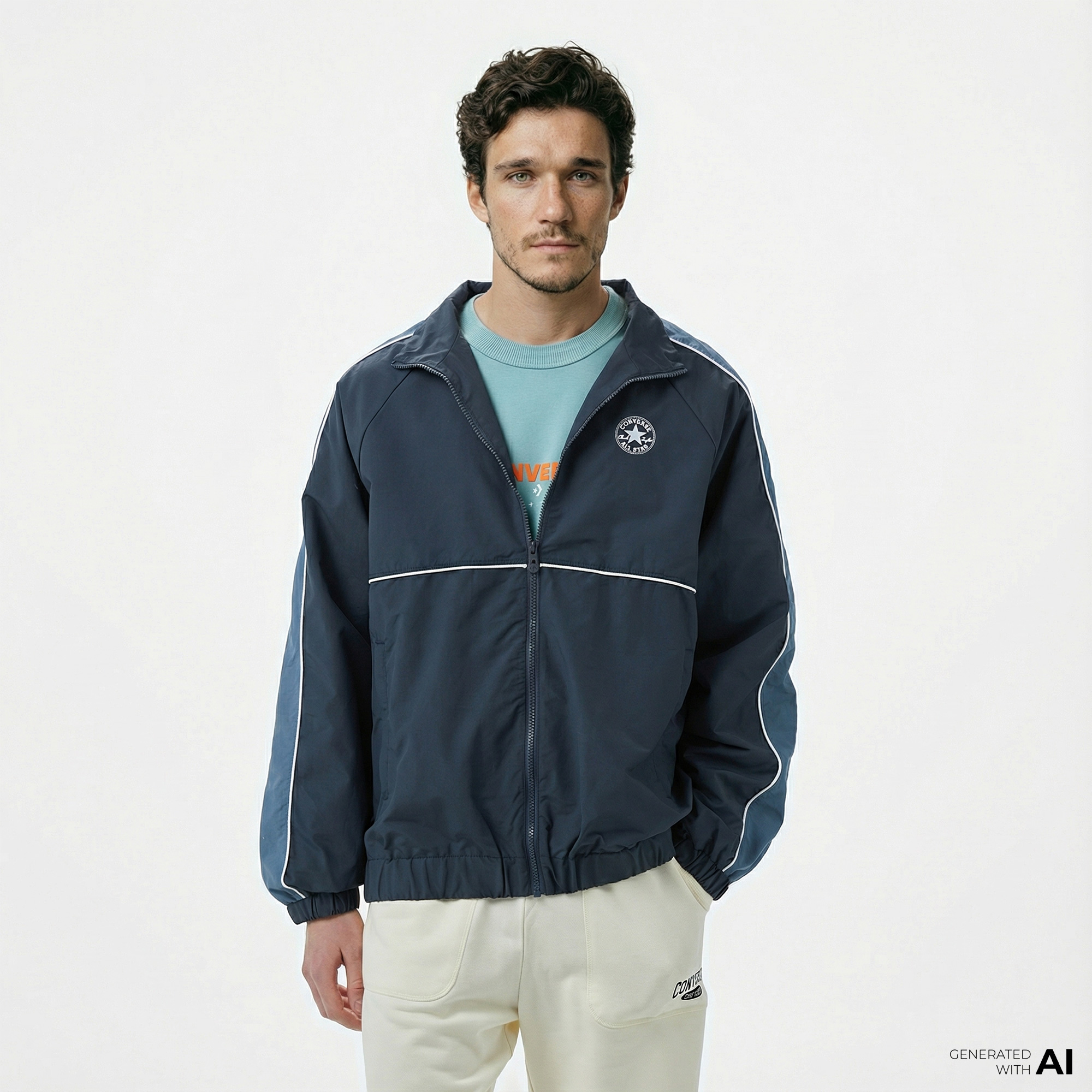  Converse Starsprinter 2.0 Erkek Mavi Ceket