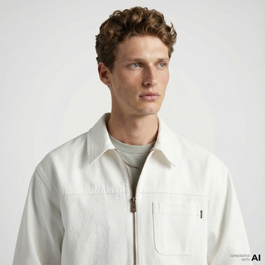  Converse Classic Erkek Krem Ceket