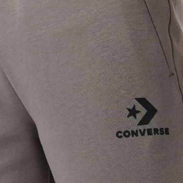  Converse Star Chevron Baskılı Erkek Oversize Fit Gri Eşofman Altı