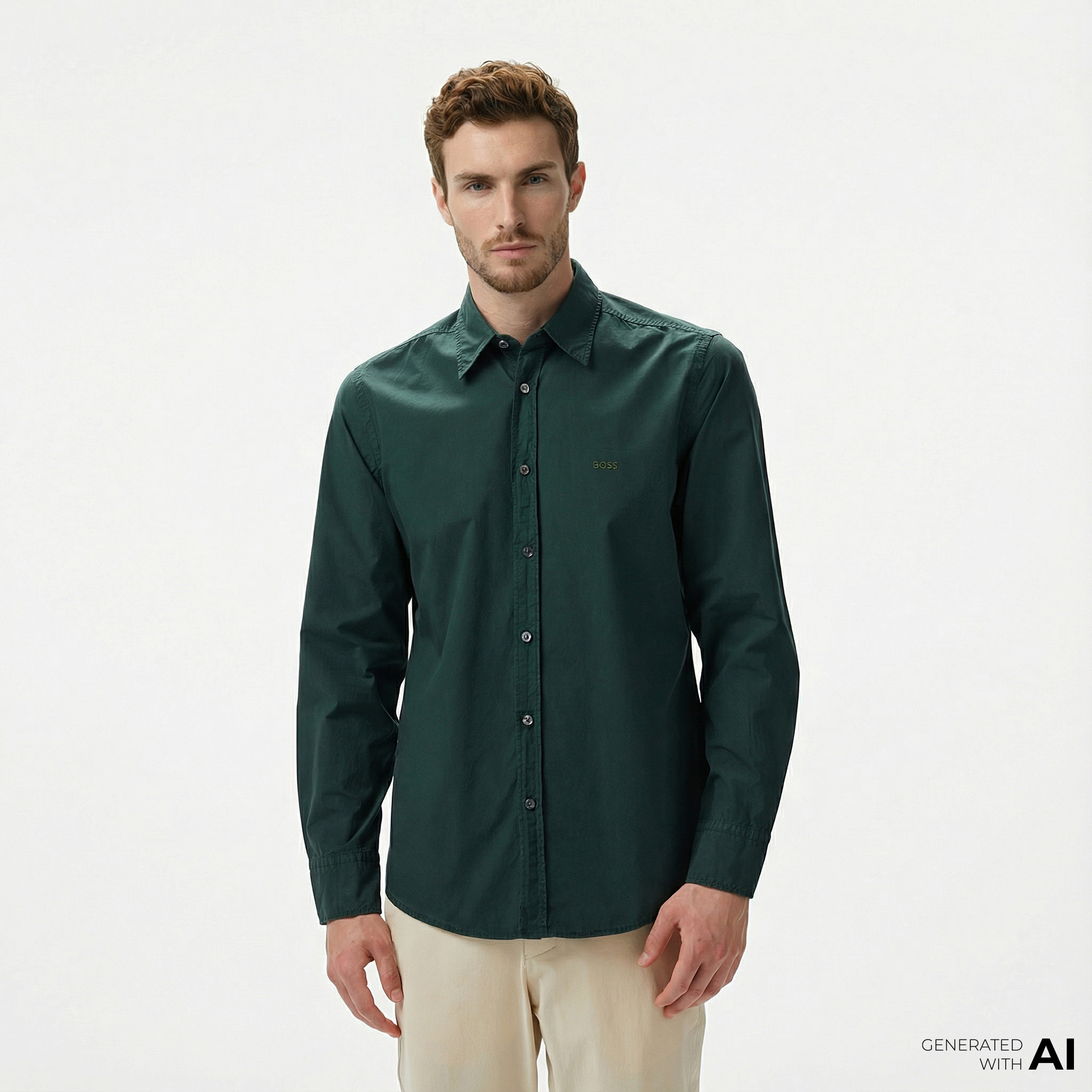  Boss Relegant 6 Erkek Yeşil Gömlek