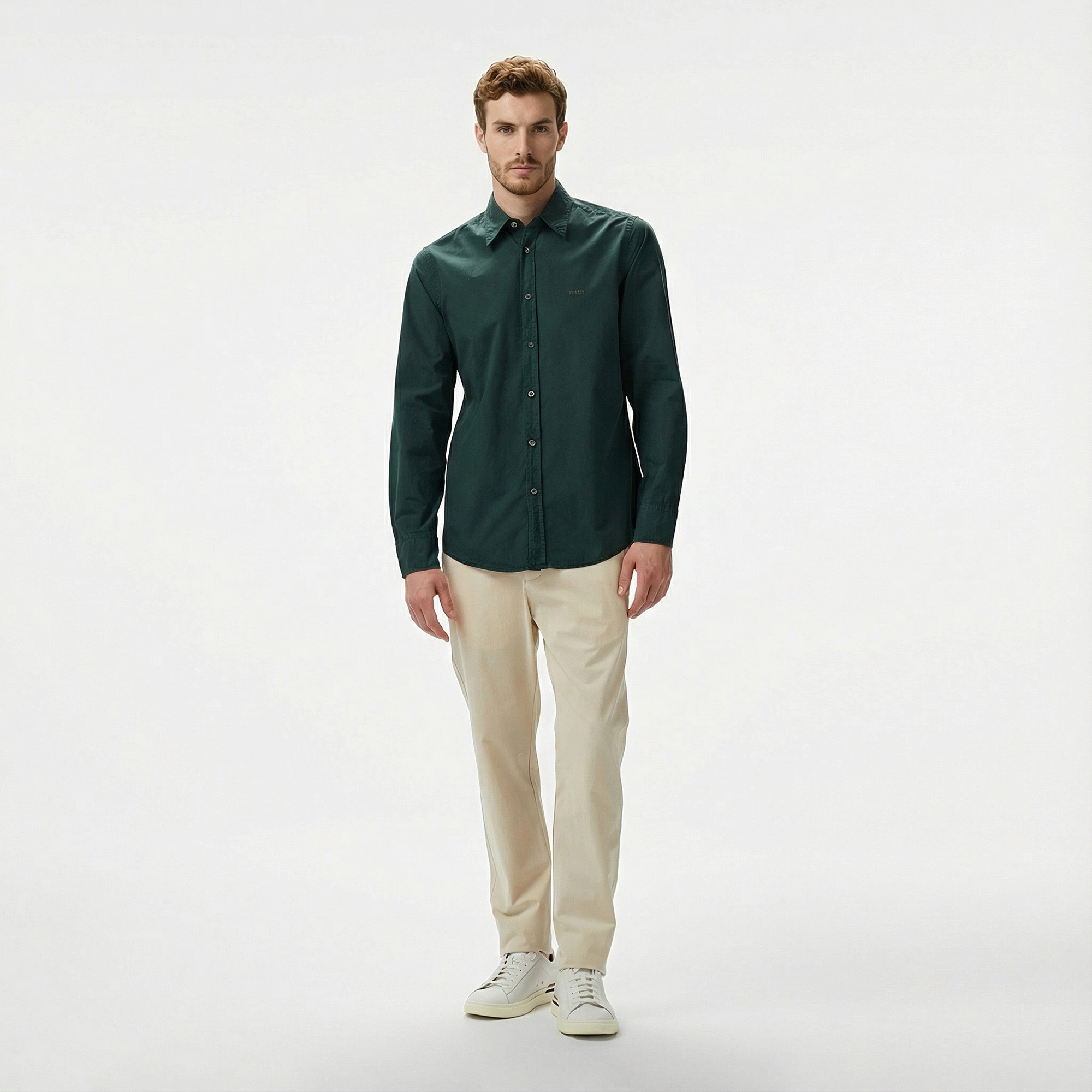 Boss Relegant 6 Erkek Yeşil Gömlek