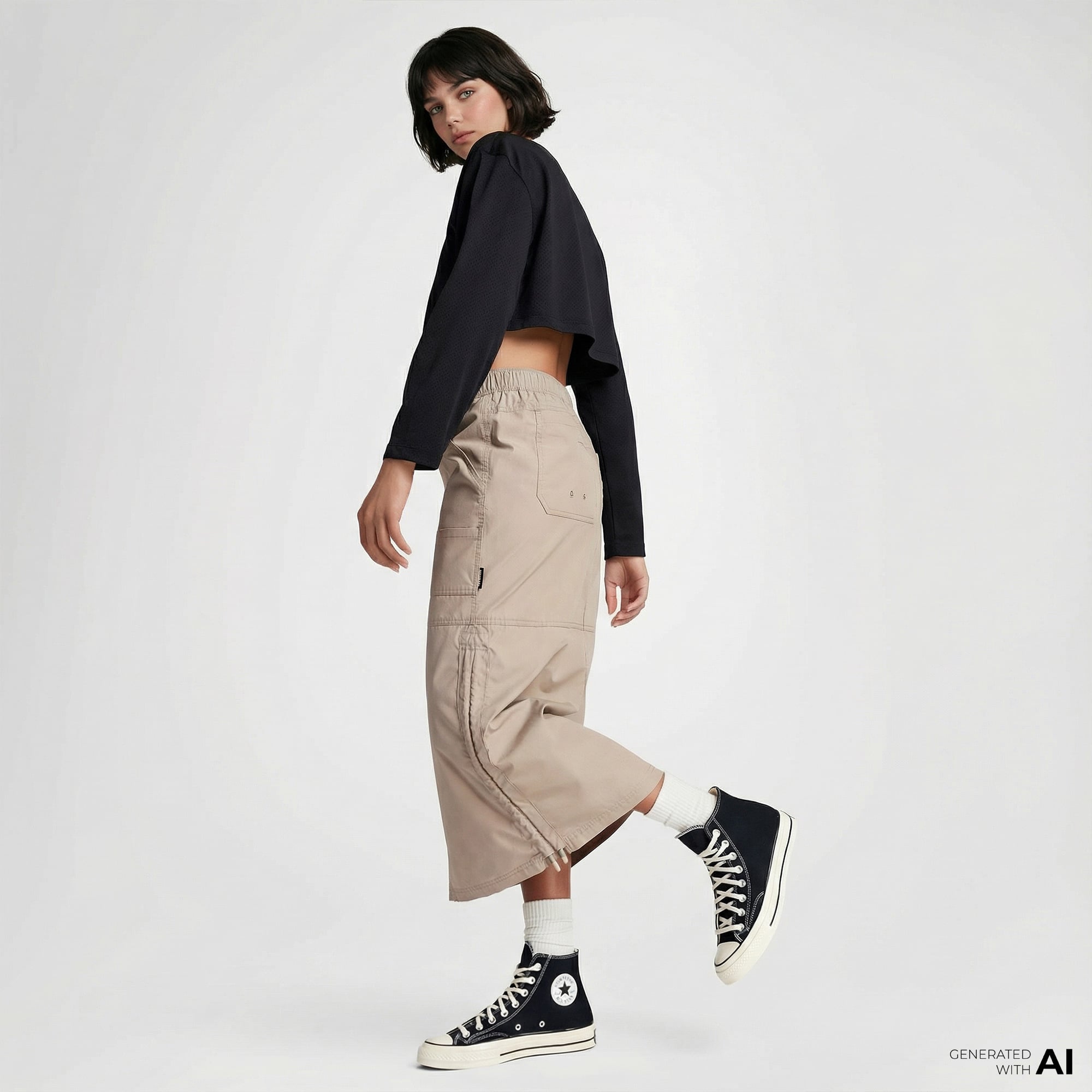  Converse Classic Kadın Bej Etek