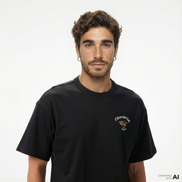  Converse Erkek Siyah T-Shirt