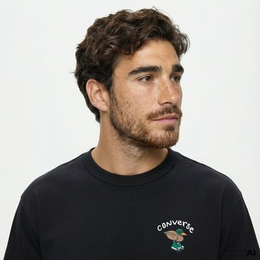  Converse Erkek Siyah T-Shirt