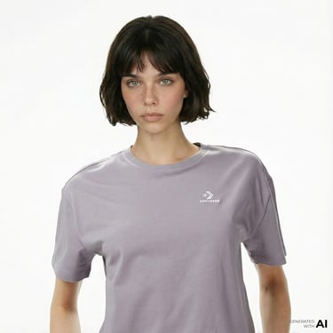  Converse Kadın Lila T-Shirt