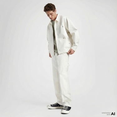  Converse Classic Erkek Krem Ceket