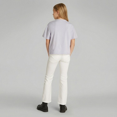 Calvin Klein Metallic Çocuk Lila T-Shirt