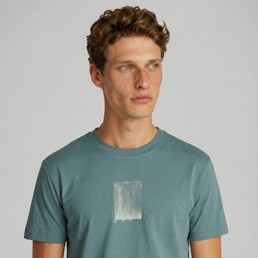  Calvin Klein Erkek Mavi T-Shirt