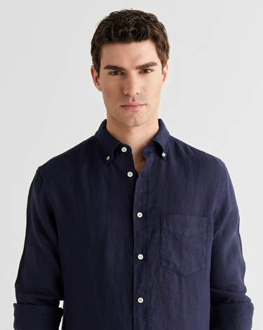  GANT Erkek Mavi Regular Fit Gömlek