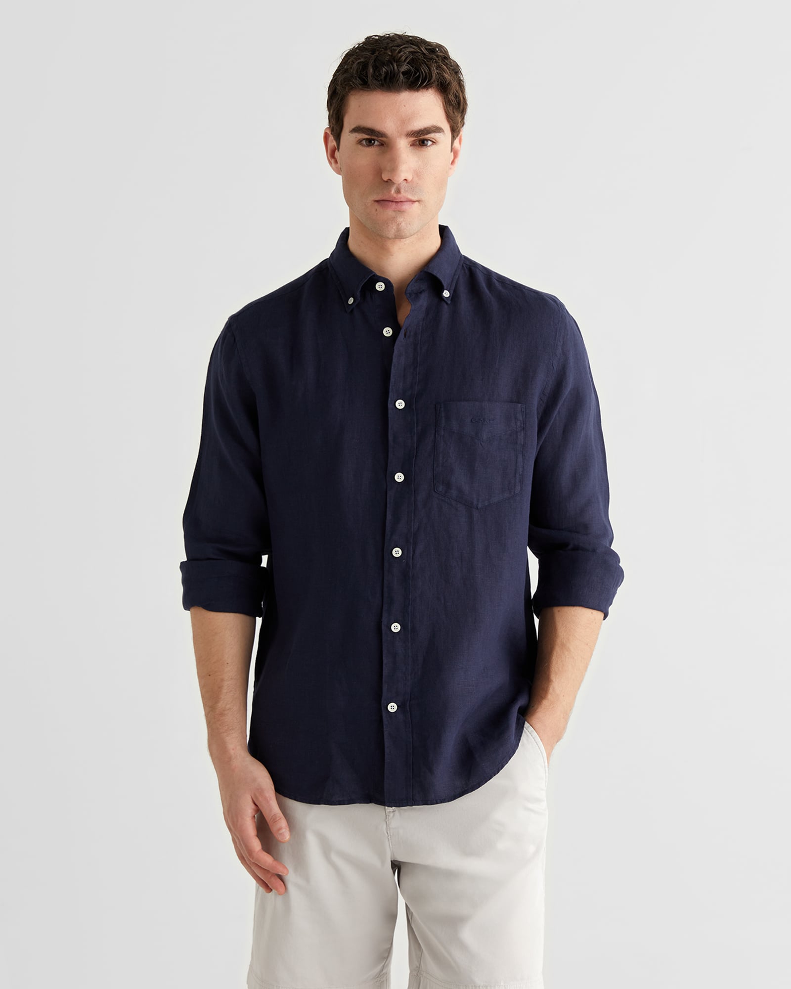 GANT Erkek Sarı Regular Fit Gömlek