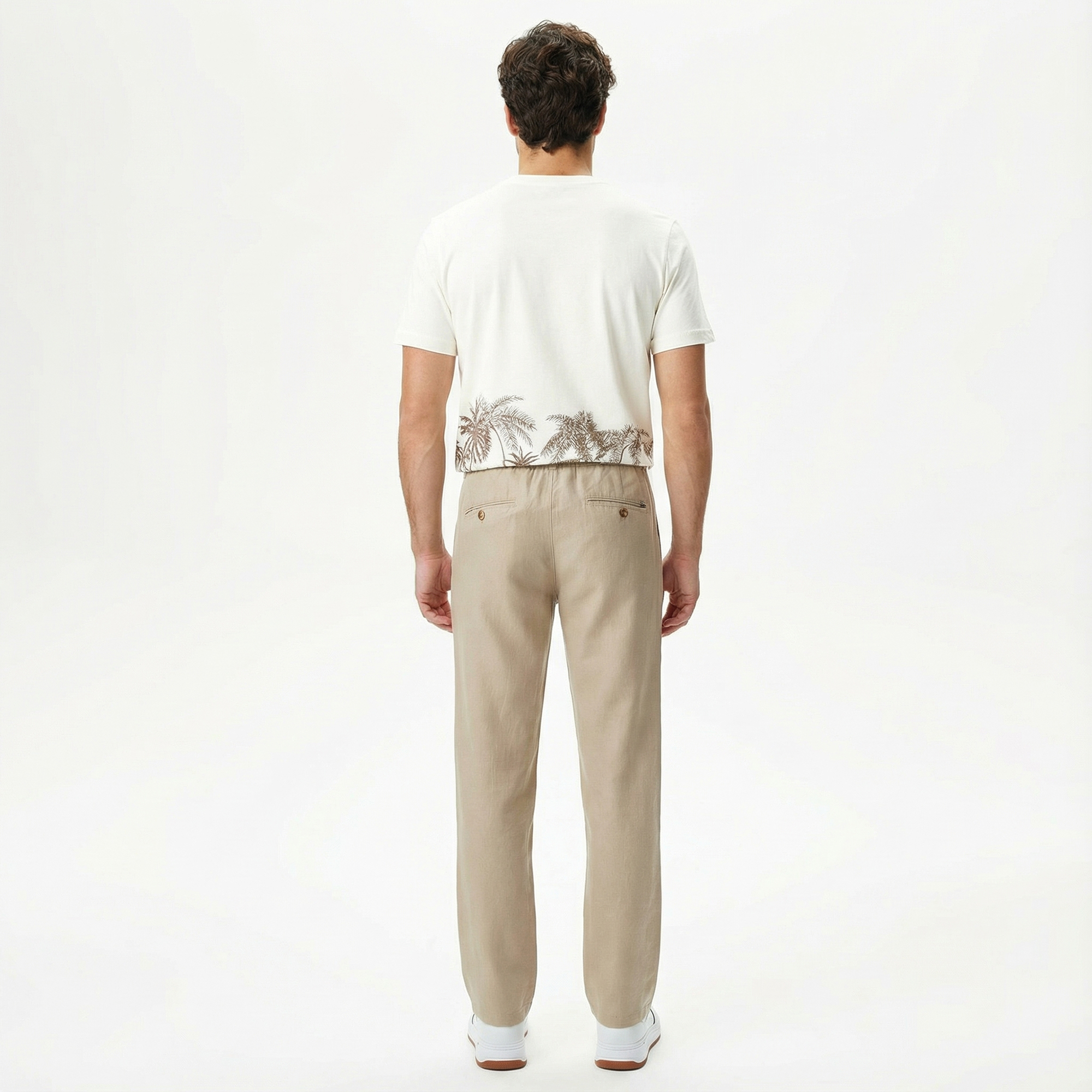  Nautica Erkek Bej Classic Fit Pantolon