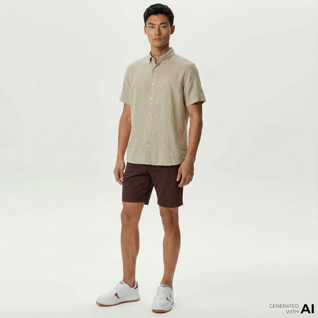  Nautica Erkek Kahverengi Slim Fit Bermuda