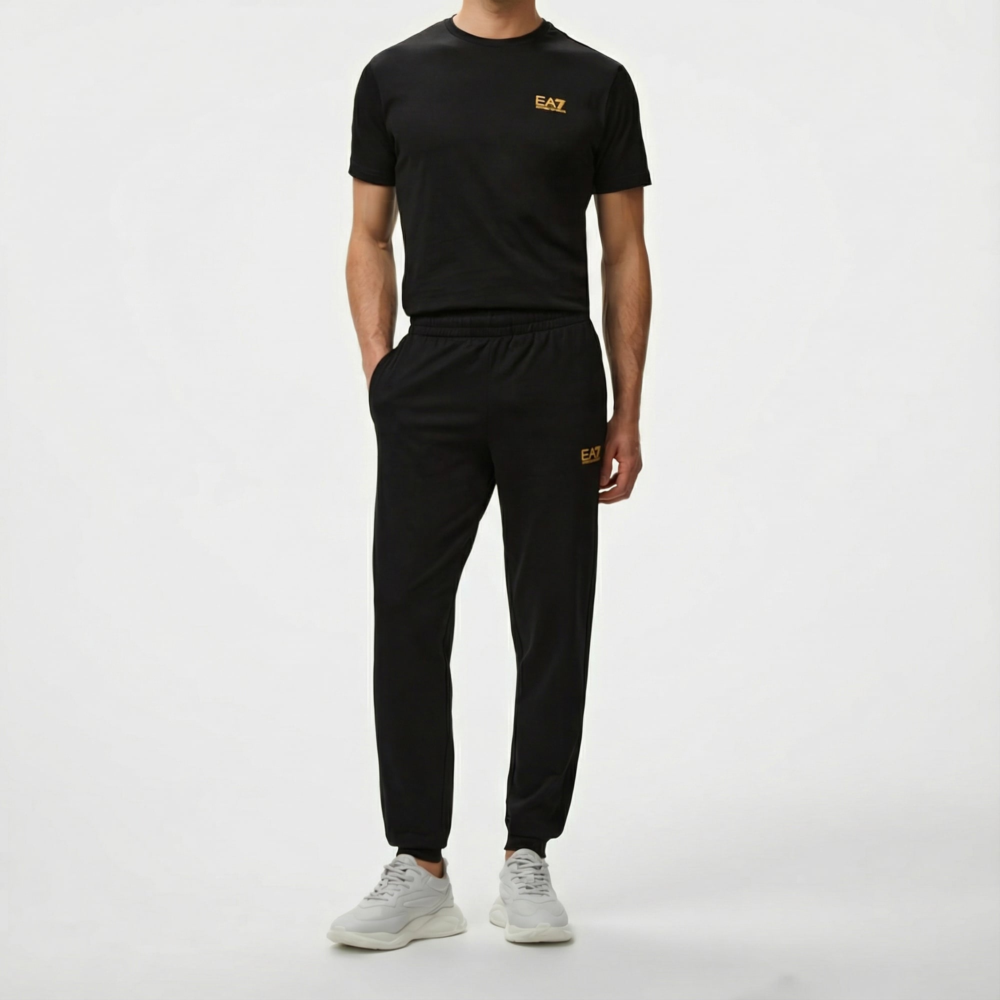 EA7 Erkek Siyah Eşofman Altı