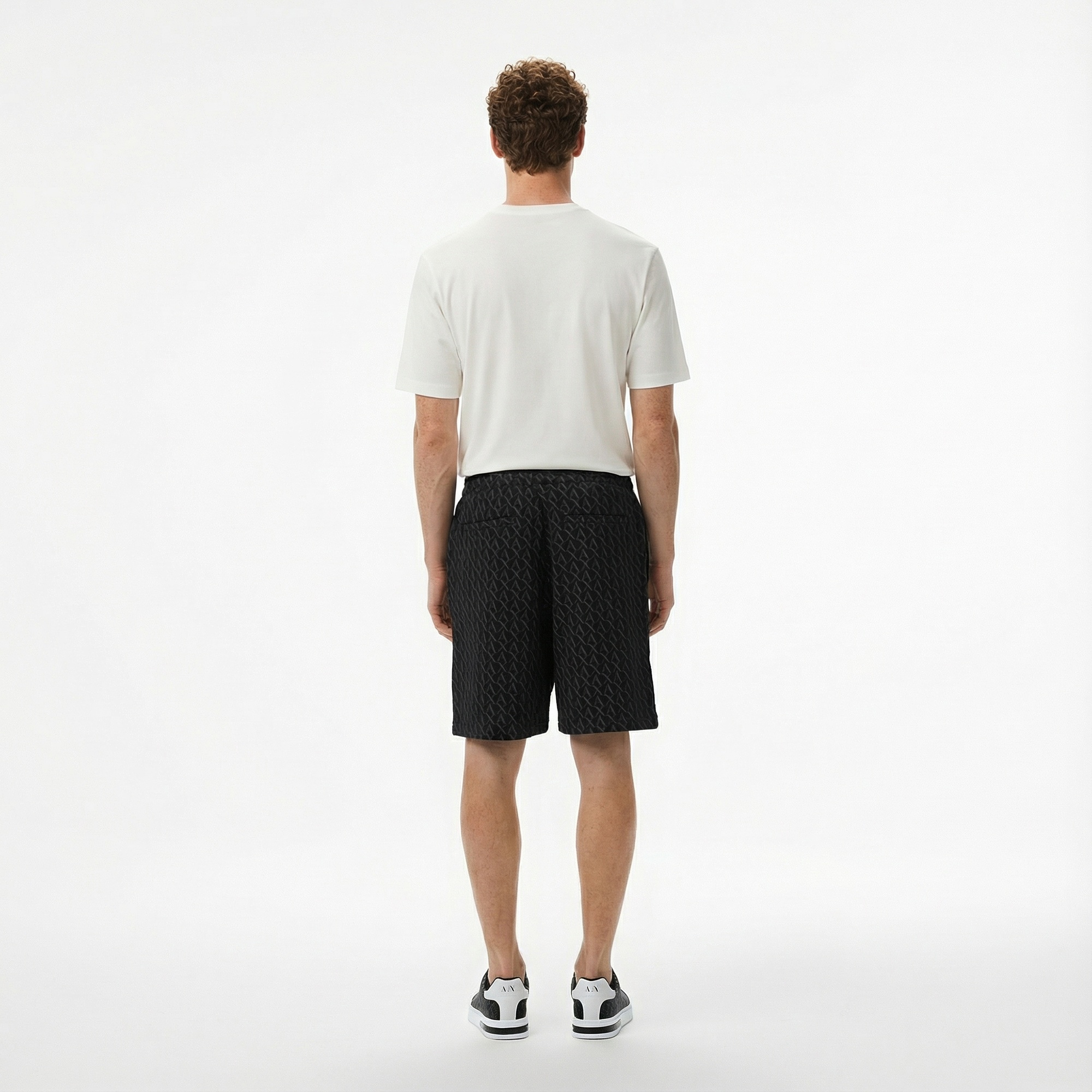 Armani Exchange Erkek Siyah Bermuda Şort