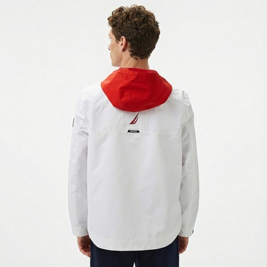  Nautica Erkek Beyaz Regular Fit Dik Yaka Mont