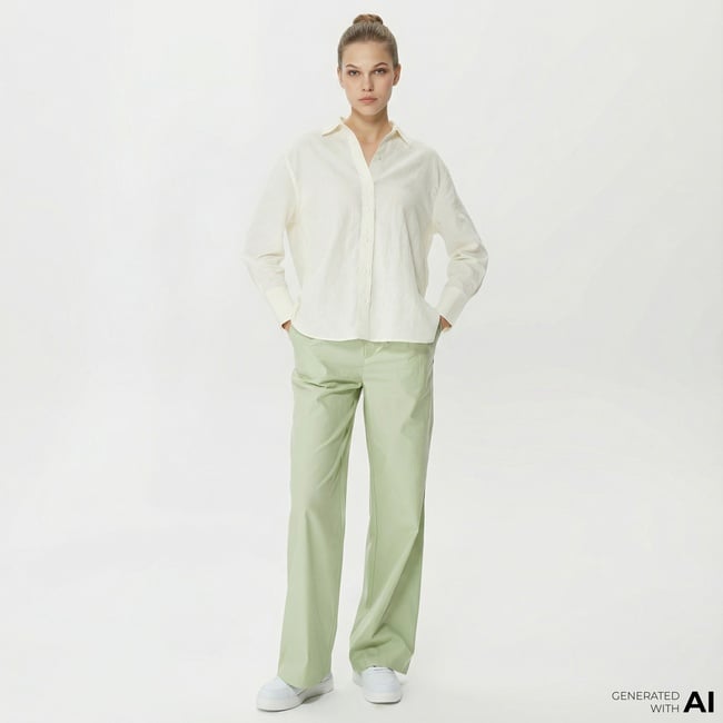  Nautica Kadın Yeşil Pantolon