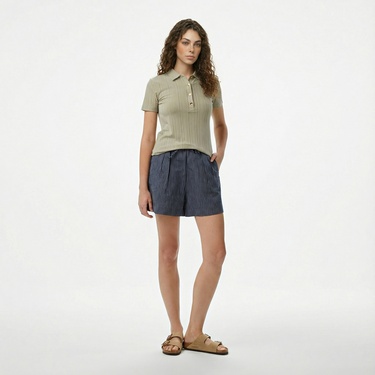  Nautica Kadın Yeşil Regular Fit Polo