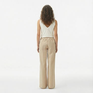  Nautica Kadın Bej Regular Fit Pantolon