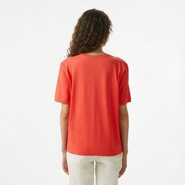  Nautica Kadın Kırmızı Regular Fit T-Shirt