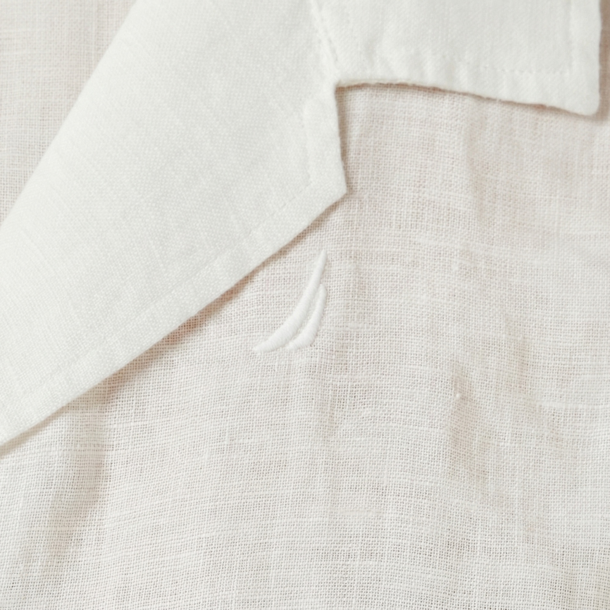 Nautica Kadın Beyaz Regular Fit Keten Gömlek