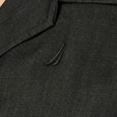  Nautica Kadın Siyah Regular Fit Keten Gömlek