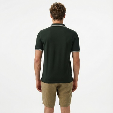  Fred Perry Twin Tipped Erkek Yeşil T-Shirt
