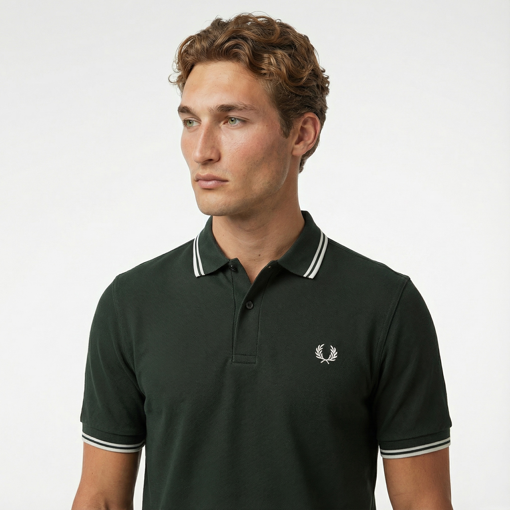 Fred Perry Twin Tipped Erkek Yeşil T-Shirt