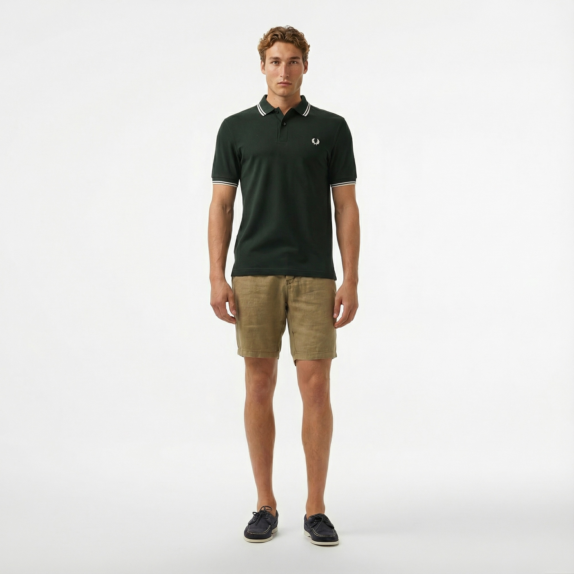 Fred Perry Twin Tipped Erkek Yeşil T-Shirt