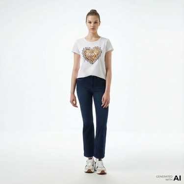  Liu Jo Kadın Mavi Pantolon